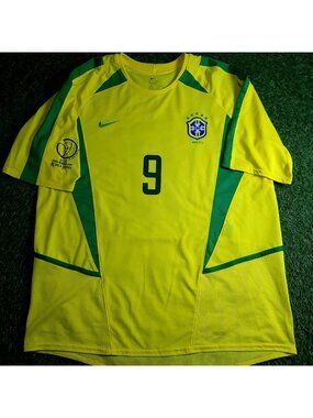 Ronaldo Brazil 2002 WORLD CUP Soccer Jersey M